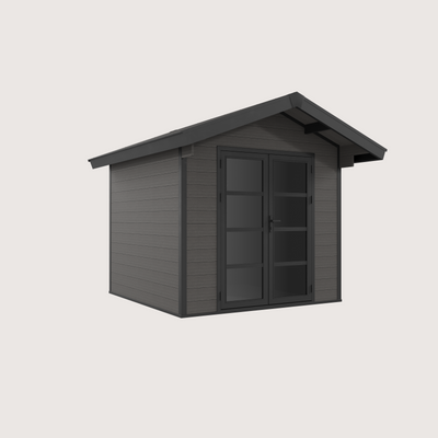 Gartenhaus Cottage 25 Anthrazit-Schwarz