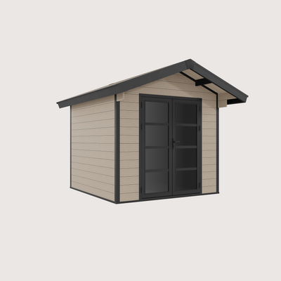 Gartenhaus Cottage 25 Beige-Schwarz