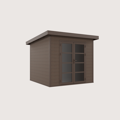 Gartenhaus Cube 25 Braun-Braun