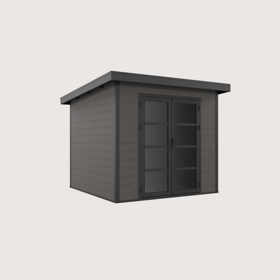 Gartenhaus Cube 25 Anthrazit-Schwarz