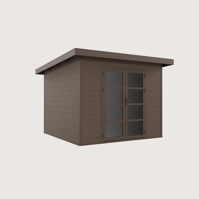 Gartenhaus Cube 28 Braun-Braun