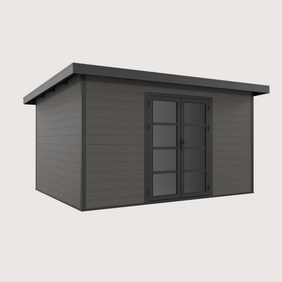 Gartenhaus Cube 40 Anthrazit-Schwarz