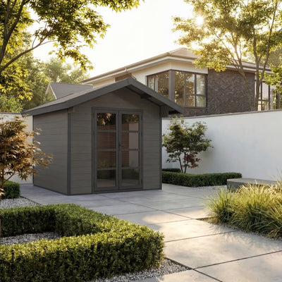 Gartenhaus Cottage 28 Anthrazit-Schwarz