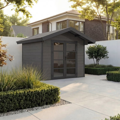 Gartenhaus Cottage 25 Anthrazit-Schwarz